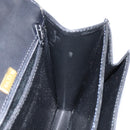 BALLY Hand Bag Leather Black Gold Auth BA5596-18