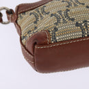 CELINE Paris Macadam Canvas Shoulder Bag Beige Auth BA5599-15