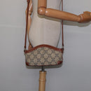 CELINE Paris Macadam Canvas Shoulder Bag Beige Auth BA5599-20