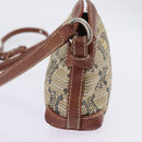 CELINE Paris Macadam Canvas Shoulder Bag Beige Auth BA5599-4