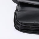 CELINE Shoulder Bag Leather Black Gold Auth BA5600-9