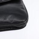 CELINE Shoulder Bag Leather Black Gold Auth BA5600-14