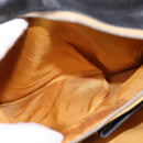 CELINE Shoulder Bag Leather Black Gold Auth BA5600-22