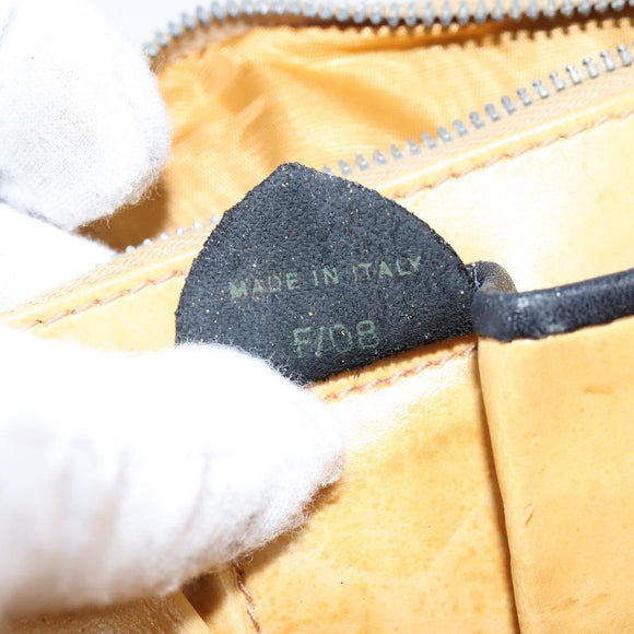 CELINE Shoulder Bag Leather Black Gold Auth BA5600