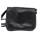 CELINE Shoulder Bag Leather Black Gold Auth BA5600-2