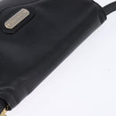 CELINE Shoulder Bag Leather Black Gold Auth BA5600-6