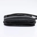 CELINE Shoulder Bag Leather Black Gold Auth BA5600-5
