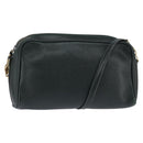 GUCCI Shoulder Bag Leather Green Gold Auth BA5602-1