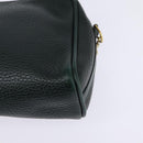 GUCCI Shoulder Bag Leather Green Gold Auth BA5602-11