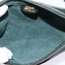 GUCCI Shoulder Bag Leather Green Gold Auth BA5602-16