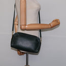 GUCCI Shoulder Bag Leather Green Gold Auth BA5602-20