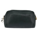 GUCCI Shoulder Bag Leather Green Gold Auth BA5602-3