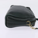 GUCCI Shoulder Bag Leather Green Gold Auth BA5602-5