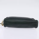 GUCCI Shoulder Bag Leather Green Gold Auth BA5602-9