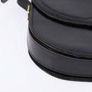 Christian Dior Shoulder Bag Leather Black Gold Auth BA5604-10