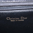 Christian Dior Shoulder Bag Leather Black Gold Auth BA5604-16