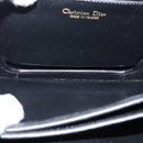 Christian Dior Shoulder Bag Leather Black Gold Auth BA5604-17