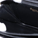 Christian Dior Shoulder Bag Leather Black Gold Auth BA5604-19