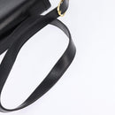 Christian Dior Shoulder Bag Leather Black Gold Auth BA5604-7