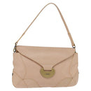 Chloe Shoulder Bag Leather Pink Gold Auth BA5605-1