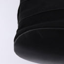 Salvatore Ferragamo Vala Chain Shoulder Bag Canvas Black Silver Auth BA5606-15