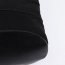 Salvatore Ferragamo Vala Chain Shoulder Bag Canvas Black Silver Auth BA5606-16