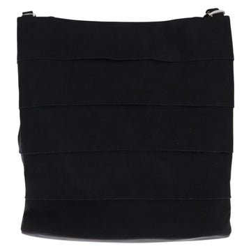 Salvatore Ferragamo Vala Chain Shoulder Bag Canvas Black Silver Auth BA5606 - 0