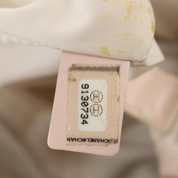 CHANEL New Travel Line Tote Bag Canvas Pink CC Auth BA5609