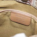 Salvatore Ferragamo Shoulder Bag Canvas Leather Brown Silver Auth BA5611-12