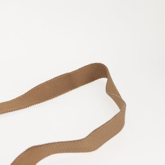 Salvatore Ferragamo Shoulder Bag Canvas Leather Brown Silver Auth BA5611