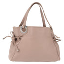 Salvatore Ferragamo Gancini Tote Bag Leather Pink Auth BA5612-1