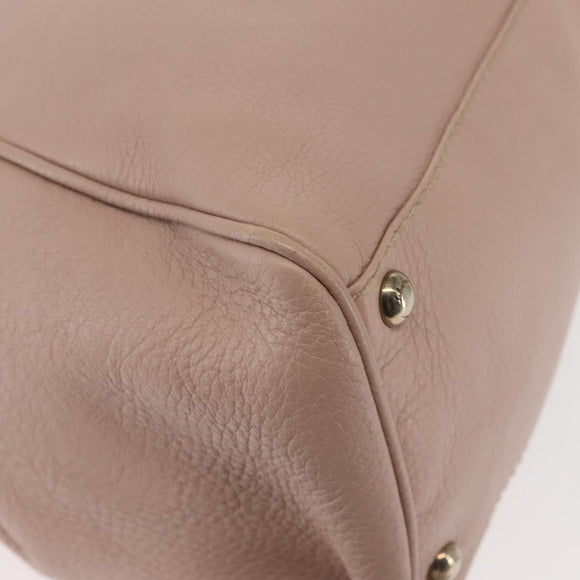 Salvatore Ferragamo Gancini Tote Bag Leather Pink Auth BA5612