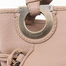 Salvatore Ferragamo Gancini Tote Bag Leather Pink Auth BA5612-10
