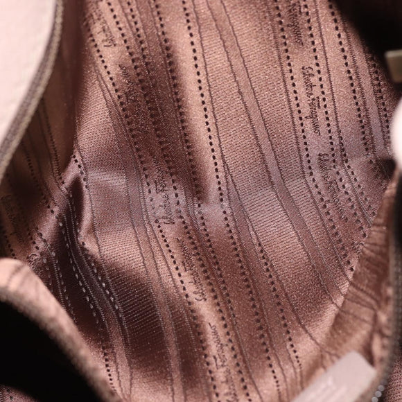 Salvatore Ferragamo Gancini Tote Bag Leather Pink Auth BA5612