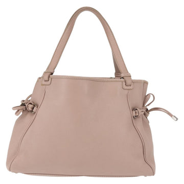 Salvatore Ferragamo Gancini Tote Bag Leather Pink Auth BA5612 - 0