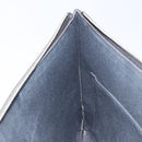 FENDI Karl Lagerfeld Clutch Bag Leather Black Silver Auth BA5613-17