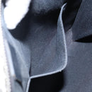 FENDI Karl Lagerfeld Clutch Bag Leather Black Silver Auth BA5613-18