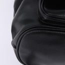 MCM Backpack Leather Black Gold Auth BA5614-9