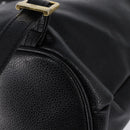 MCM Backpack Leather Black Gold Auth BA5614-16