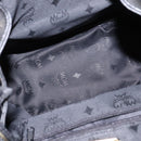 MCM Backpack Leather Black Gold Auth BA5614-11