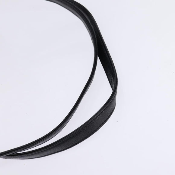 MCM Backpack Leather Black Gold Auth BA5614