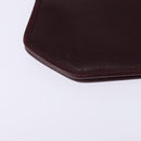 Christian Dior Chain Shoulder Bag Leather Bordeaux Gold Auth BA5616-12