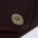 Christian Dior Chain Shoulder Bag Leather Bordeaux Gold Auth BA5616-14