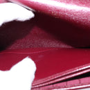 Christian Dior Chain Shoulder Bag Leather Bordeaux Gold Auth BA5616-21