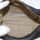 Chloe Hand Bag Leather 2way Black Gold Auth BA5617-16