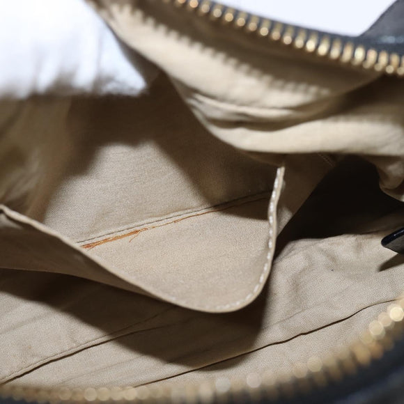 Chloe Hand Bag Leather 2way Black Gold Auth BA5617