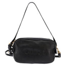 Chloe Hand Bag Leather 2way Black Gold Auth BA5617-2