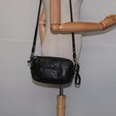 Chloe Hand Bag Leather 2way Black Gold Auth BA5617-22