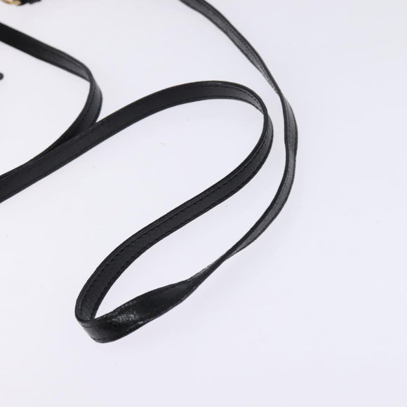 Chloe Hand Bag Leather 2way Black Gold Auth BA5617