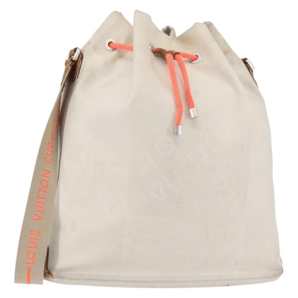 LOUIS VUITTON Damier Geant LV Cup Volunteer Bag Wit M80634 Auth BA5618